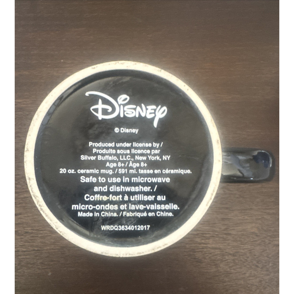Disney Beauty & The Beast 20 oz Mug Stained Glass Rose Window Lumiere Cogsworth - Picture 10 of 10
